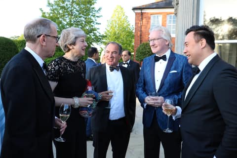 With Theresa and Philip May, 2019